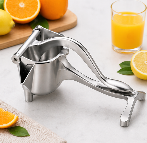 Exprimidor Manual de Frutas en Acero Inoxidable