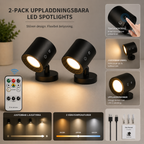 Dubbelljus | Lámpara de Pared LED Giratoria (Pack 2)